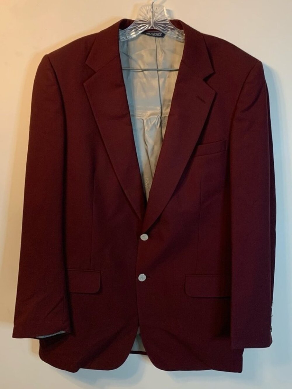 Burberry's Vintage Men's Burgundy Blazer